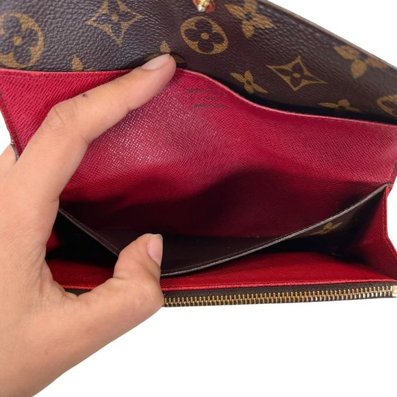 Authentic Louis Vuitton Wallet Long Emily Bifold Purse Monogram LV Vintage - Picture 10 of 14